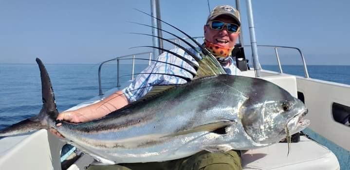 Rooster Fish on Fly Rod